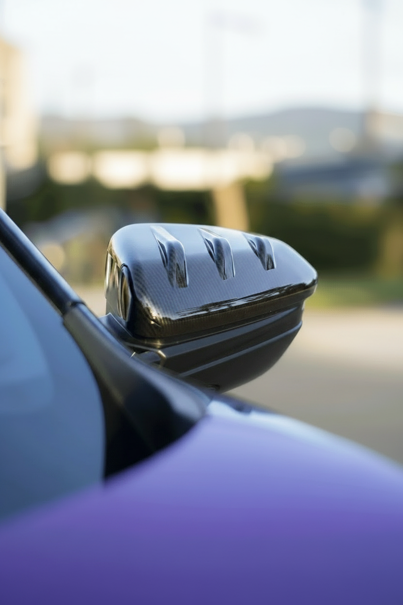 APX Carbon Fiber Mirror Caps - Mugen Style