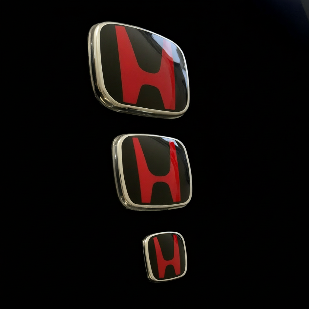 JDM Emblem Set (Front - Rear - Steering Wheel)