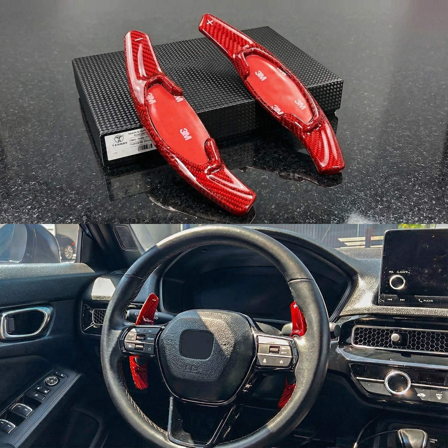 Carbon Fiber Paddle Shifters - Honda Civic 2022+