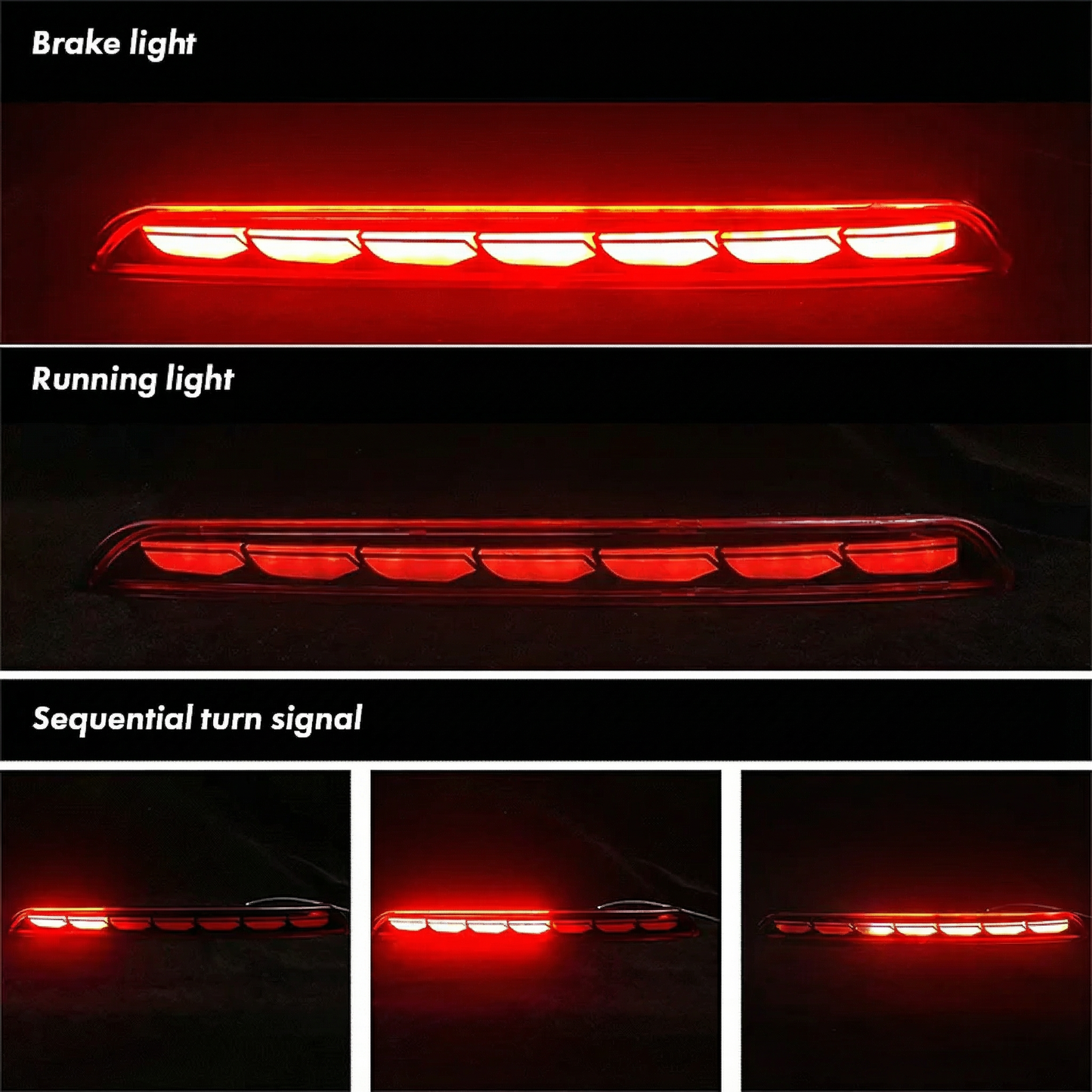 Rear Sequential LED Fog Lights for 2022+ Honda Civic Sedan